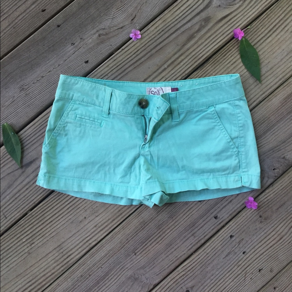 SO Turquoise shorts